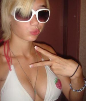 Cute Blonde Hipster With Big Tits