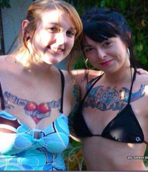 Cute Emo Teens In Bikinis