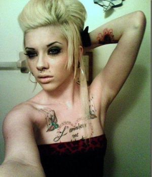 Slutty Girls Showing Off Tits And Tattoos